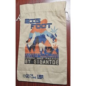 BIG FOOT MARIJUANA BURLAP BAG pot leaf wall pacific northwest 145 STRAIN WEED